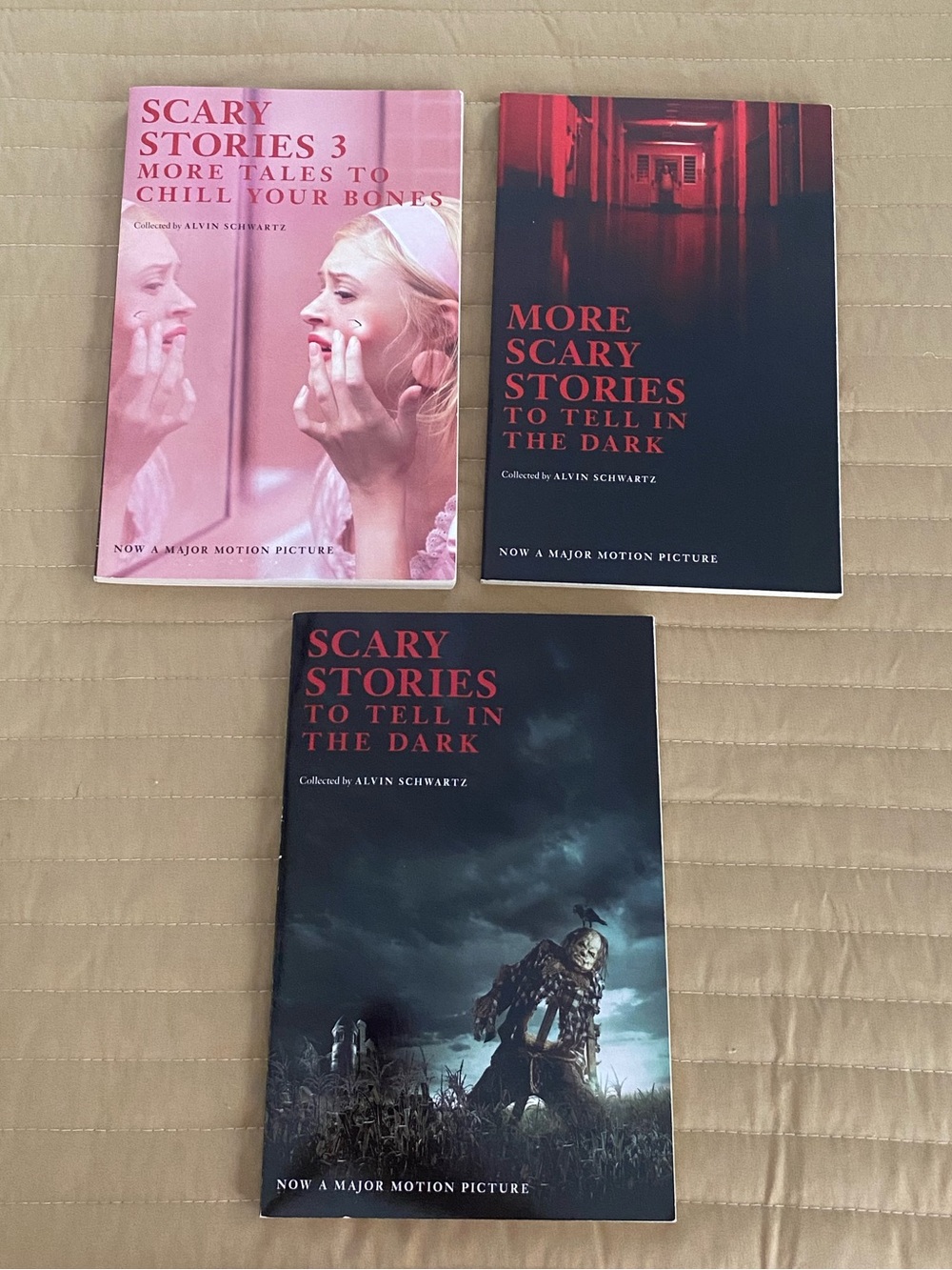 Scary Stories by Alvin Schwartz set of 3 books